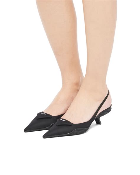 prada nylon gabardine slingback